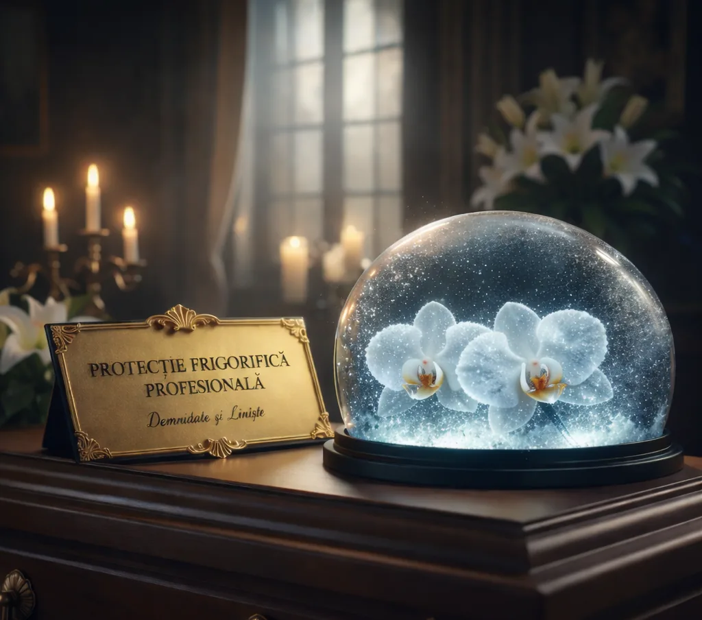 Capac frigorific funerar mobil pentru perioada priveghiului